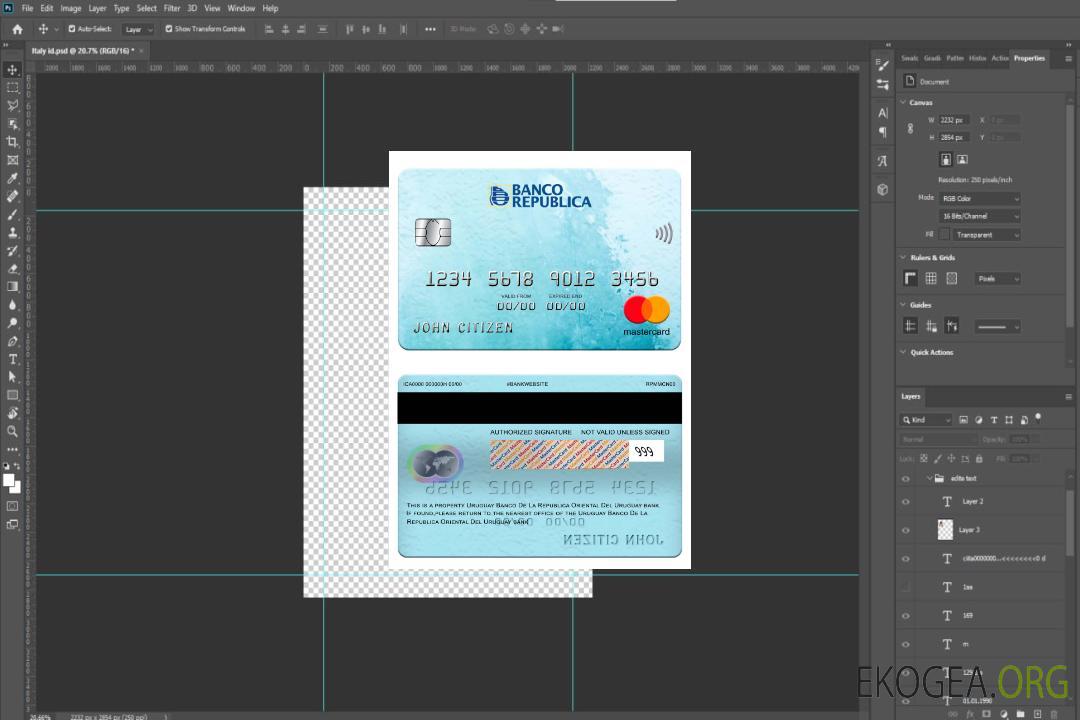 Carte bancaire Mastercard Uruguay Banco De La Republica Oriental Del Uruguay template Carte bancaire Mastercard Uruguay Banco De La Republica Oriental Del Uruguay template